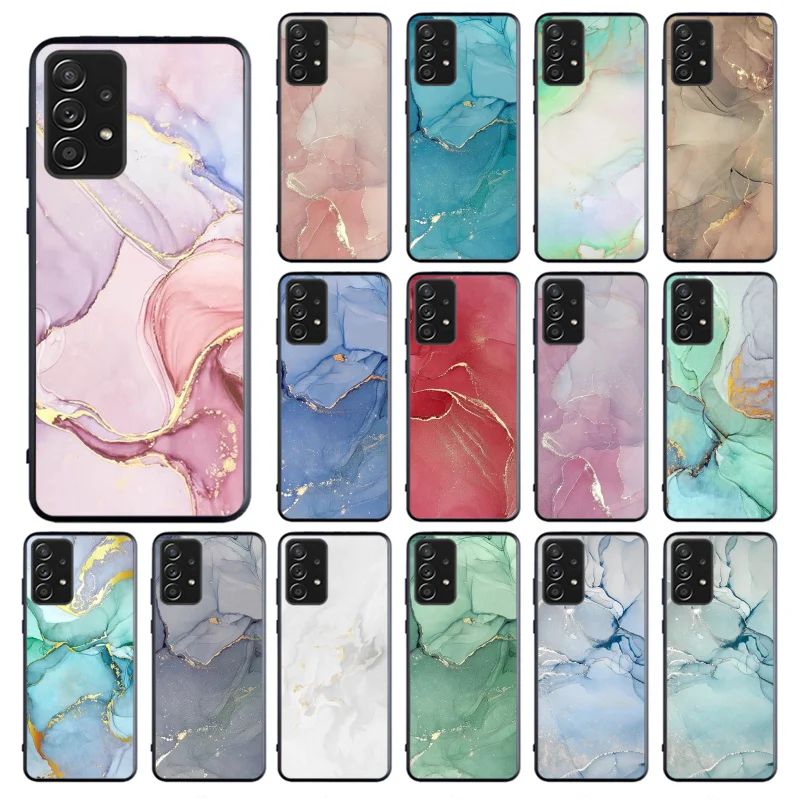 

Colored Marble Painting Phone Case for Samsung Galaxy A13 A22 A32 A71 A33 A52 A53 A72 A73 A51 A31 A23 A34 A54 A52 A53S