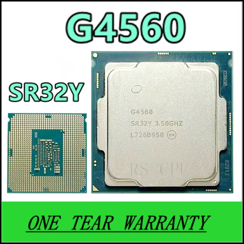 G4560 SR32Y 3,5 ГГц двухъядерный четырехпоточный процессор 54 Вт Процессор LGA 1151