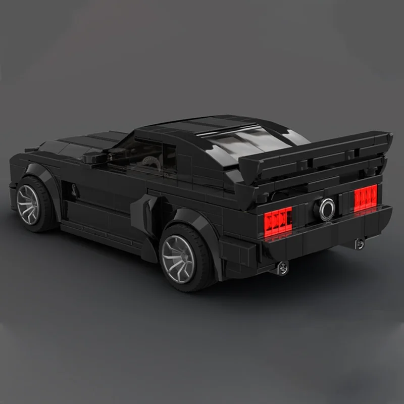 Фото 335 деталей MOC City Champions Ford Mustangs Shelby GT500KR K.I.T.T. 3000 строительных блоков, рождественские подарки, игрушка, конструктор №1