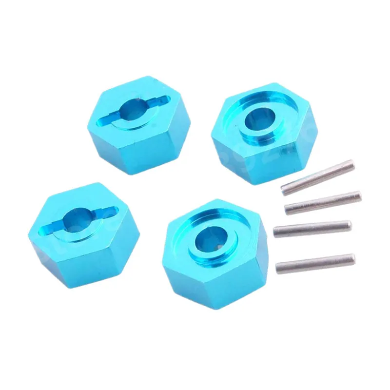 

286042 Alum. Wheel Hex Nut With Pin 12*5*4 86665 Upgrade Parts For HSP 1/16 Scale Models RC Truck Truggy Buggy METEOR HUNTER