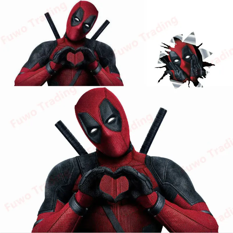 S Deadpool Torn Metal Bumper Window Motorcycle Laptop Camper