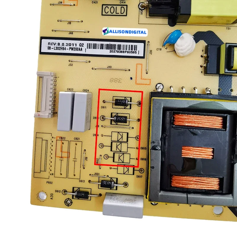 Панель питания 40-L302W4-PWB1CG/PWA/PWD 08-L302W58-PW200AC