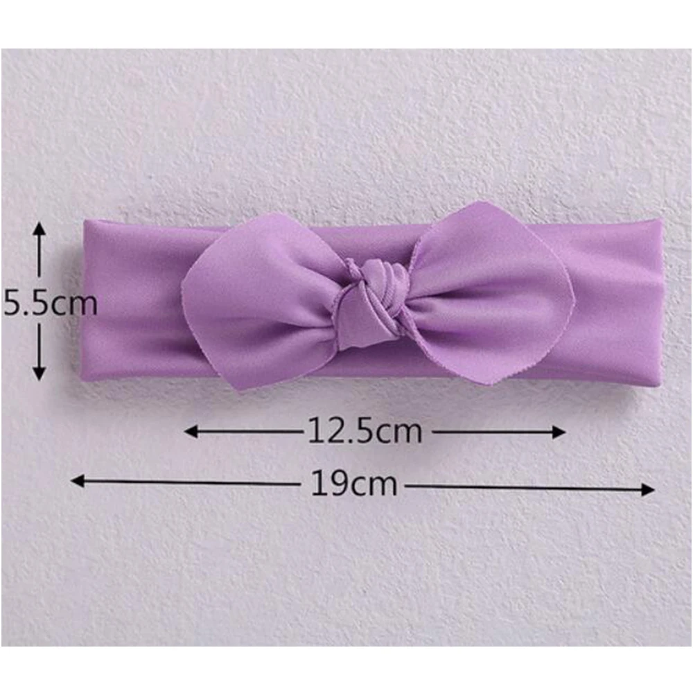 Повязка на голову с бантом и ушками в виде кролика для маленьких девочек