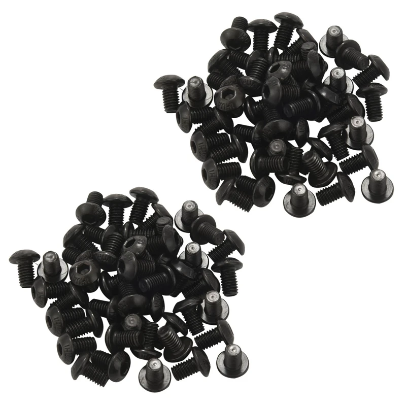

M5x8mm Button Head Hex Socket Cap Screw Bolt Black 100 Pcs