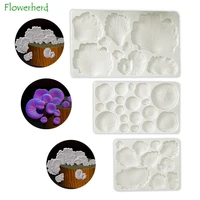 fondant cake silicone molds mushroom fungus silicone mold cake decoration simulation leaf petal texture mold baking accessories