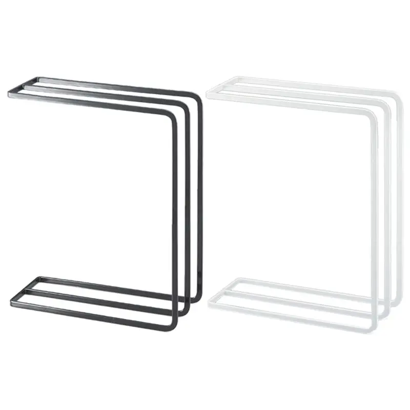 

Towel Rack Stand Freestanding 3 Tier Vertical Iron Rag Storage Towel Rack Kitchen Supply Home Tableware Dish Cloth Holders