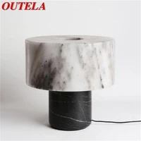 outela postmodern vintage table lamp creative design marble desk light led fashion for home living room bedroom decor
