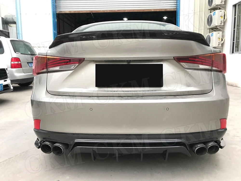 Задний бампер из углеродного волокна защитный диффузор с разветвителем для LEXUS