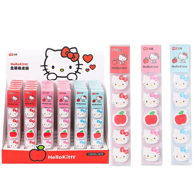 

36card Sanrio, Hello Kitty Мини резиновый ластик Kawaii Мультяшные ластики Kids, школьные и офисные принадлежности, подарки, канцелярские призы, оптовая продажа
