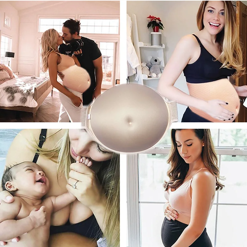 Artificial Baby Tummy Belly Fake Pregnancy Pregnant Bump Sponge belly Pregnant Style breathable Lightweight for Male and Female images - 6