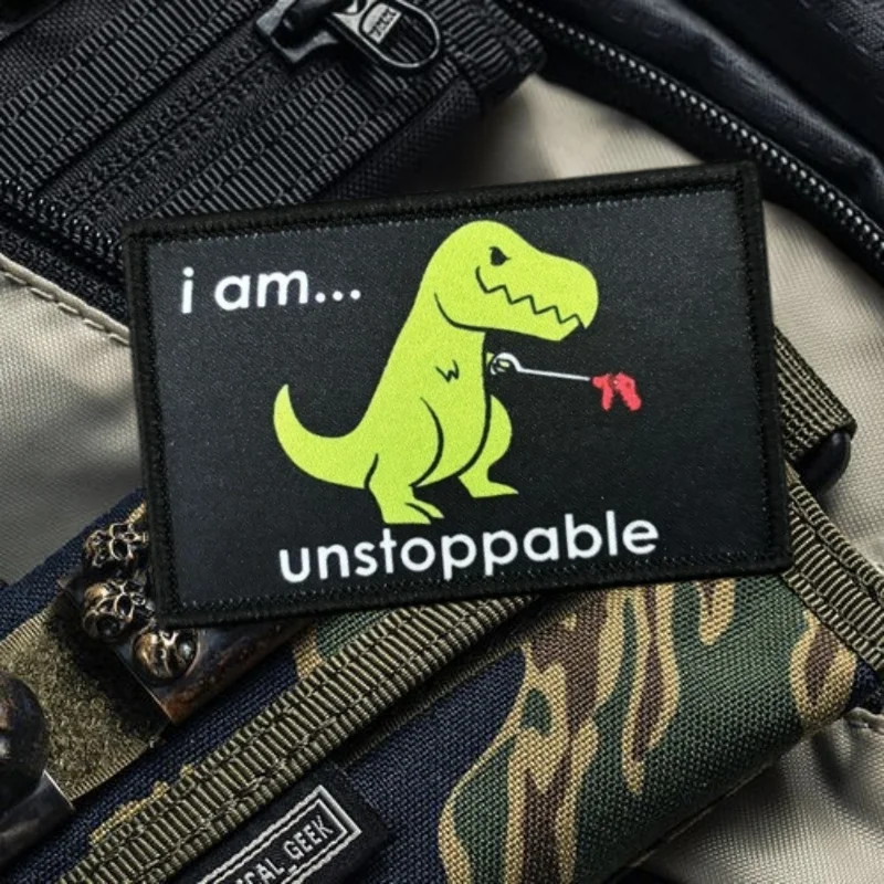 Фото Нашивка с принтом «ADHD» «I Am Unstoppable», тактический жилет на крючках и петлях, значок морали, наклейки на рюкзак, нашивки на руку для одежды №5