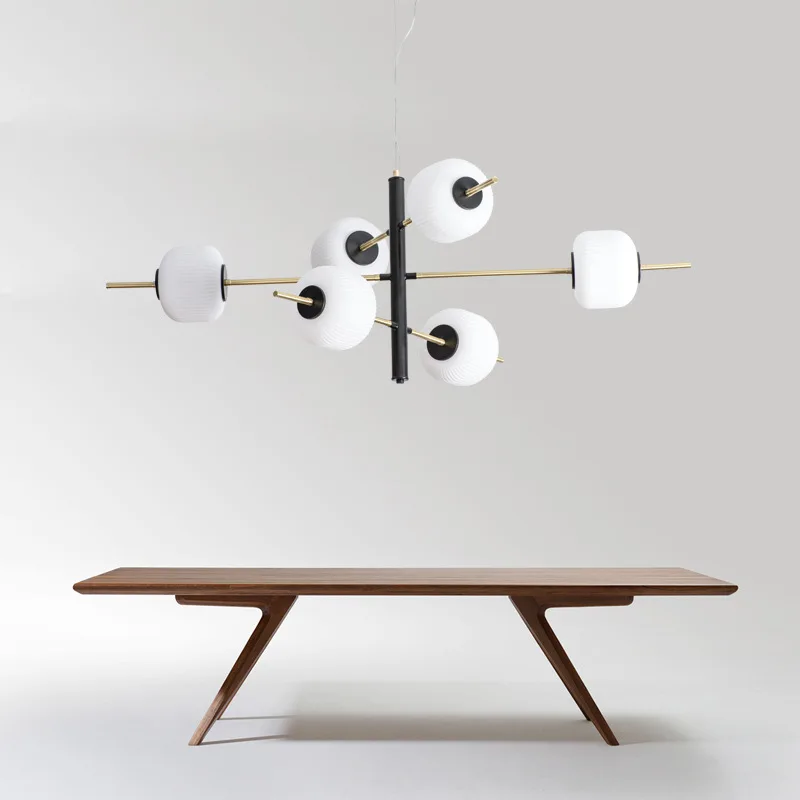 

Современные подвесные светильники в скандинавском стиле, черная лампа для кафе, гостиной, освещение для спальни, столовой, кабинета, домашн...