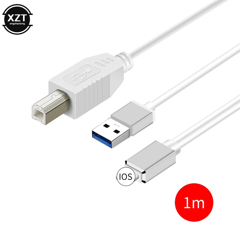 2-в-1 кабель OTG Piano для IPhone на MIDI USB-приборную клавиатуру, адаптер для электронного пианино, барабанный USB-кабель