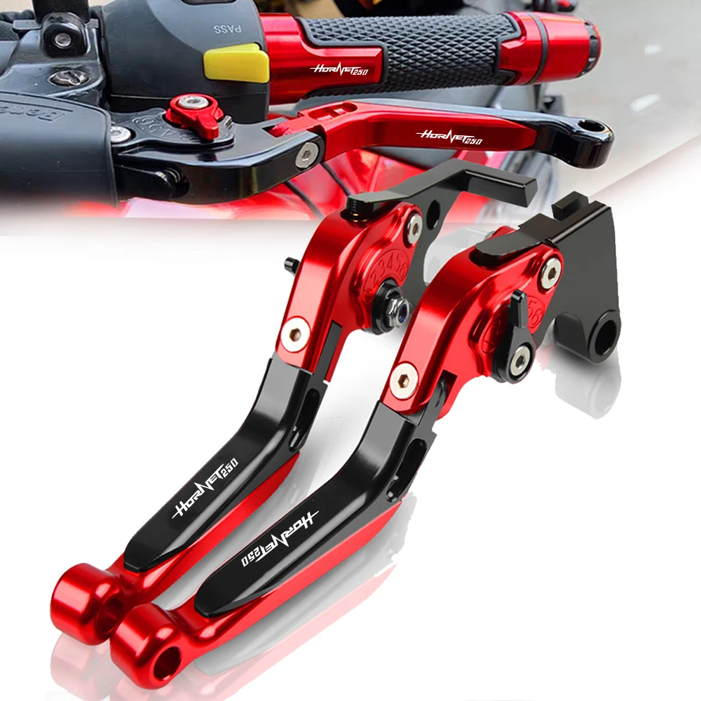 

FOR HONDA HORNET250 HORNET 250 2001 Motorcycles CNC Clutch Brake Levers Adjustable Folding hornet 250 Extendable Handlebrake