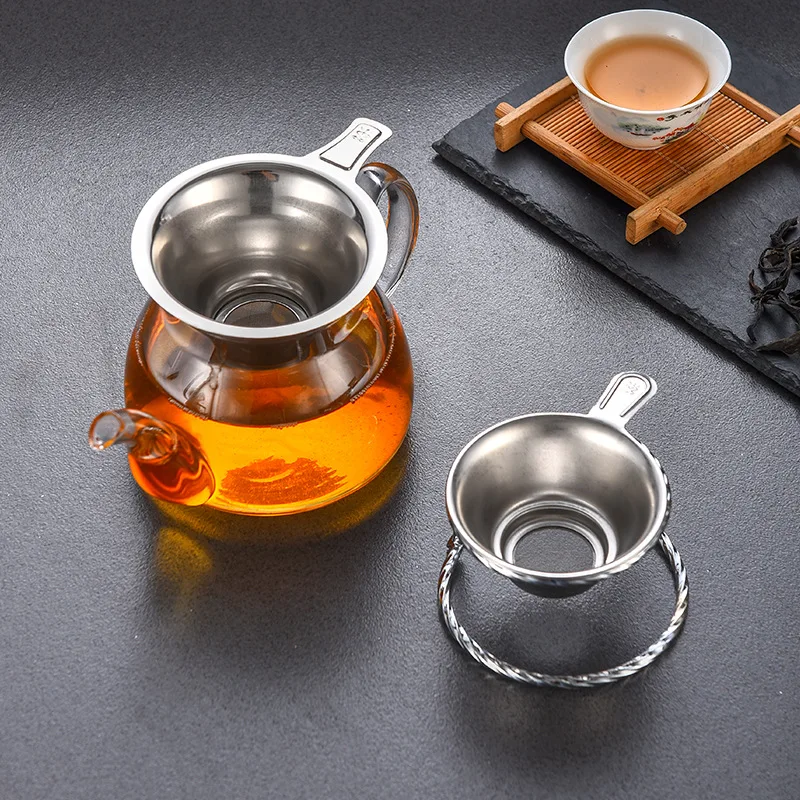 

Stainless Steel Tea Strainer Reusable Tea Infuser Loose Leaf Spice Filter Handle Clip Teapot Accessories Kitchen Home Supply