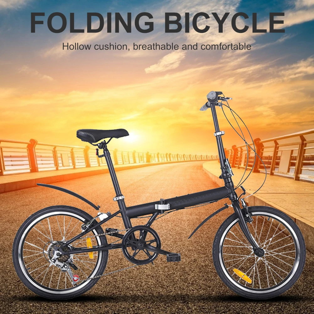 Складной велосипед 20 дюймов 6 скоростей дисковый тормоз внутренняя проводка