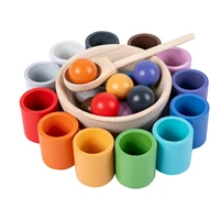 wooden sorting toys ball color learning toys color matchingsortingcounting toys toddler color learning educational toys for