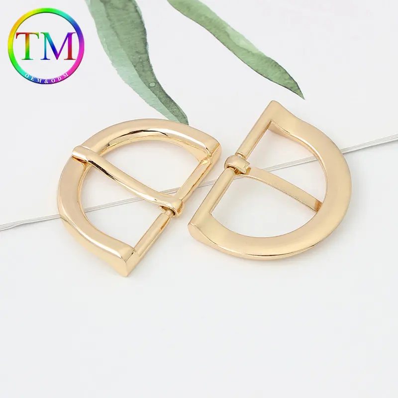 10-50Pcs Semicircle Strap Webbing Buckle Bag Strap Adjustable Buckles Flat Metal D Ring Pin Buckle Diy Hardware Accessories