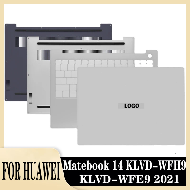 

New Original For HUAWEI Matebook 14 KLVD-WFH9 KLVD-WFE9 2021 Laptop LCD Back Cover Palmrest Upper Cover Bottom Case 14 Inch