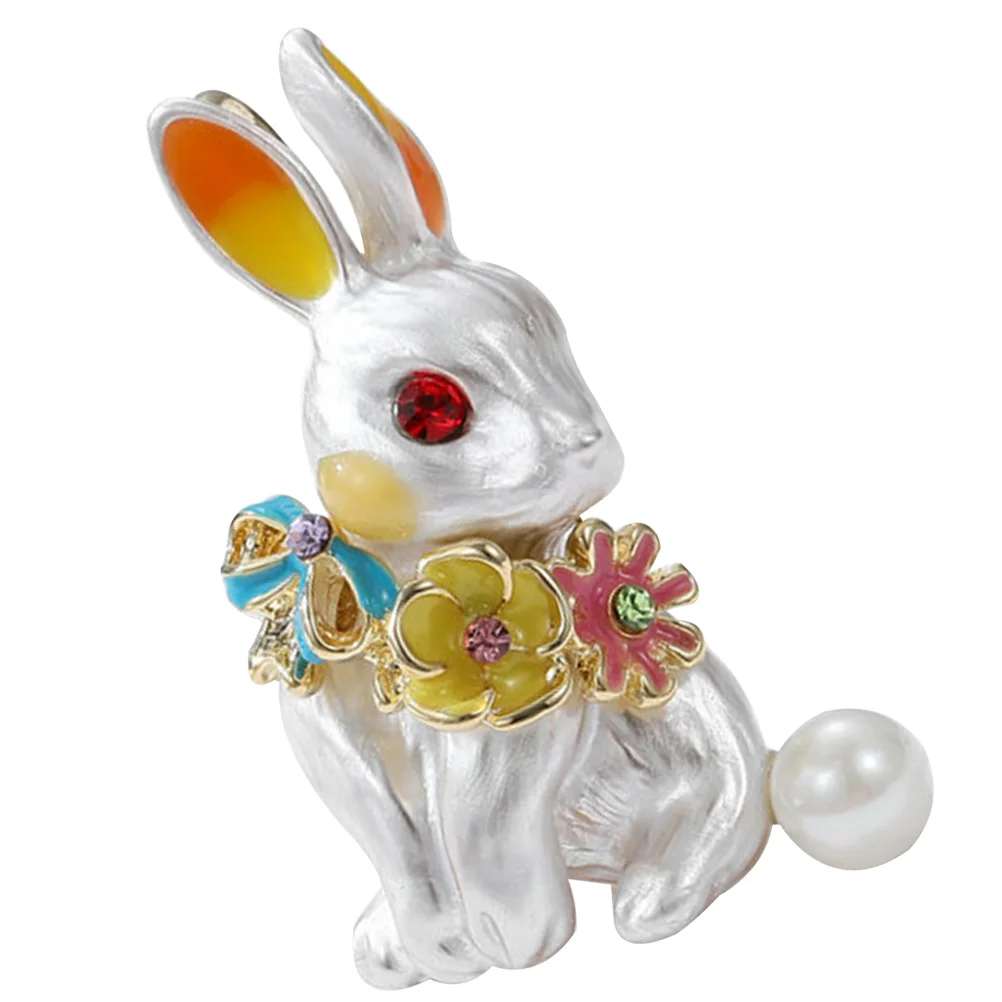 

Backpack Women Fashion Animal Brooch Pin Women's Scarves Metal Rabbit Christmas Brooches Cardigan Button