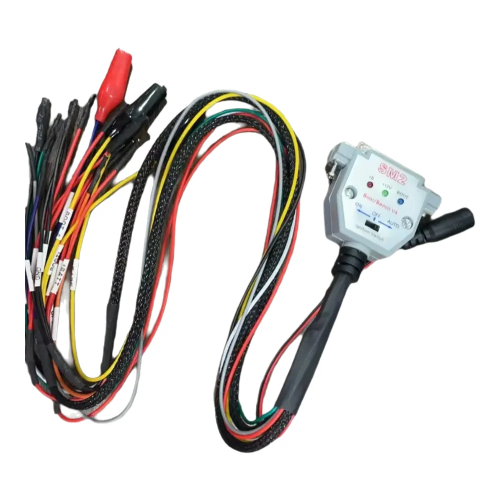 Фото Кабель для программирования ЭБУ SM2 PRO OBD Mainline J2534 VCI 67-в-1, диагностический инструмент для автомобилей, кабель для запуска и диагностики, DB25, 3 светодиода, Pcmflash №4