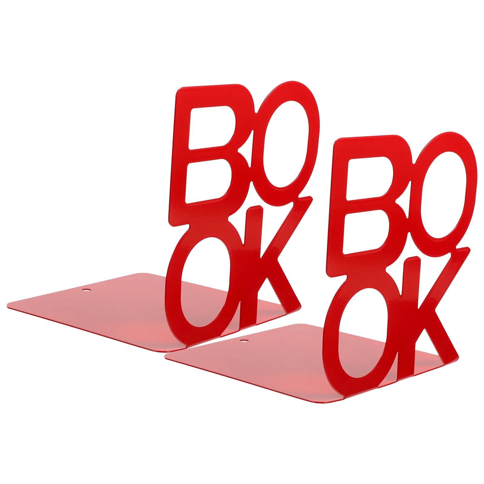 

Metal Book Stands Organizer Ends Shelf File Crafted Holders Exquisite Reading Shaped Bookends