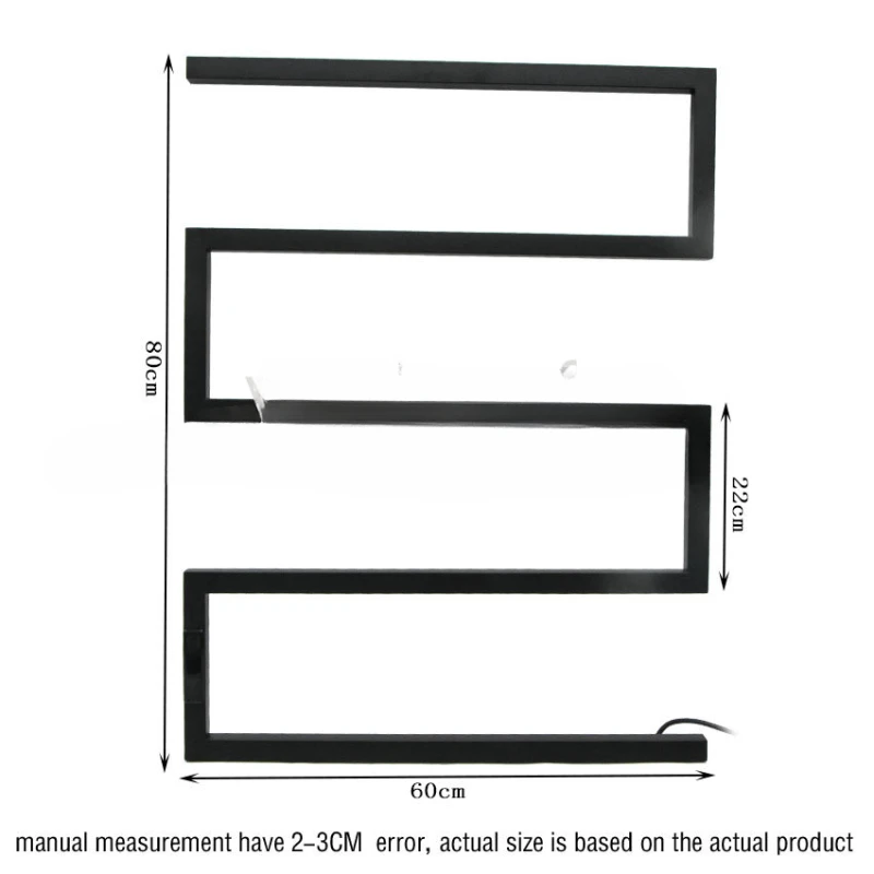 

Arc Electric Towel Heater In Bathroom 304 Stainless Steel Shower Heater Towel Rack Heater with Timer/temperature Control