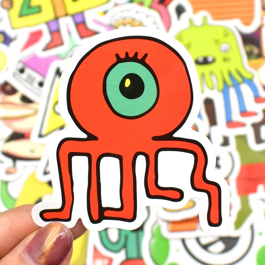 50 шт. граффити наклейки для детей Маленький Монстр Робот Забавные милые аниме