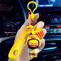 yw gairu cute cartoon penguin bag car keyring couple mobile phone fine jewelry yellow mouse accessories kids girl trendy