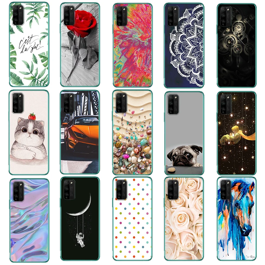 Мягкий силиконовый защитный чехол из ТПУ для Honor 30 Youth/30 Lite/X10 MAX5G/x30 max/9X Lite/40 LITE/Y9A/Nova