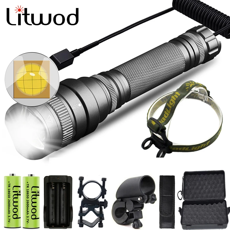 

High Quality Super Bright 1,000,000LM XHP160 Zoomable Powerful Tactical Led Hunting Flashlight Torch 18650 Battery Lantern