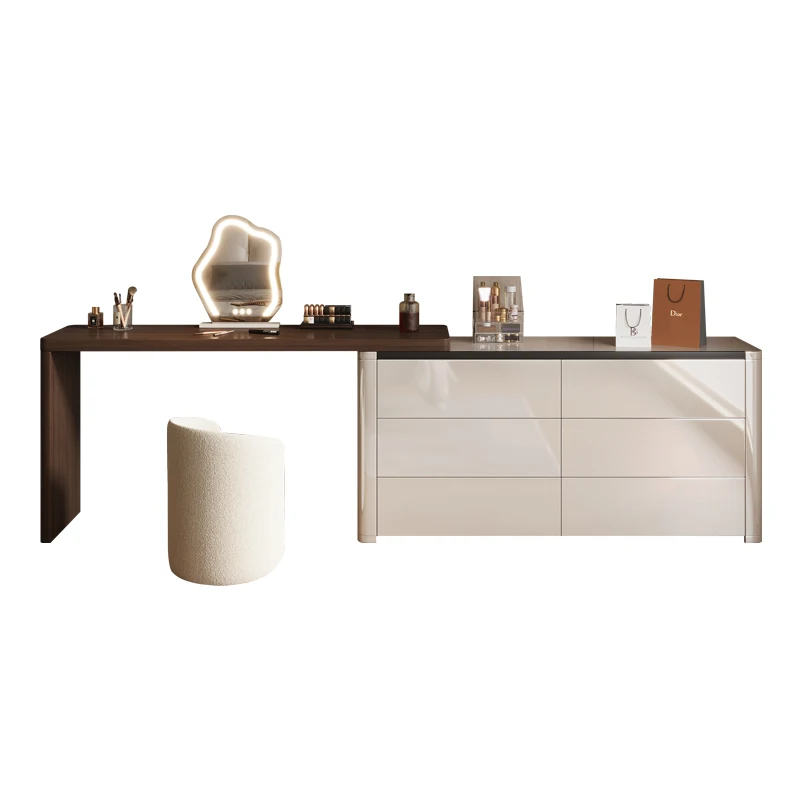 Современный женский туалетный столик волнистый дешевый стол кофейный