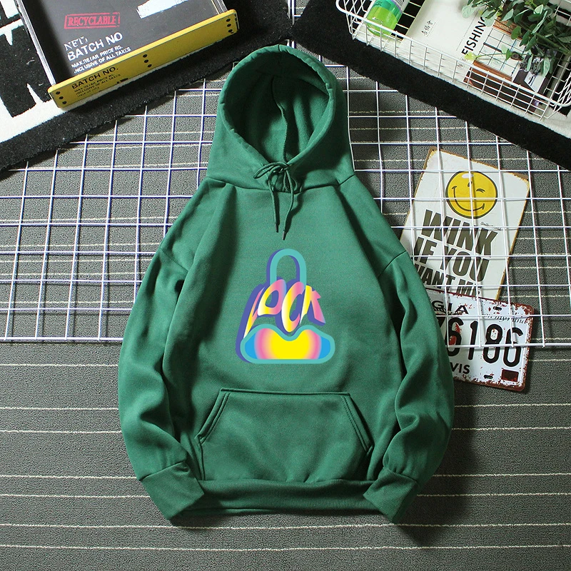

Y2K Men's Women's Hoodies Fashion Harajuku Sweatshirts Hoodies Cartoon Lock Print Sweatshirts Streetwear Tops