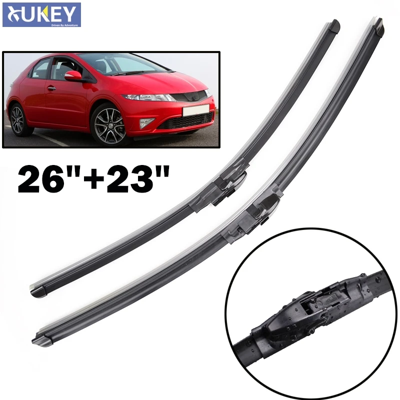 

Передние щетки стеклоочистителя Xukey для Honda Civic 8 MK 8 European 2011 2010 2009 2008 2007 2006 2005 26 "23"