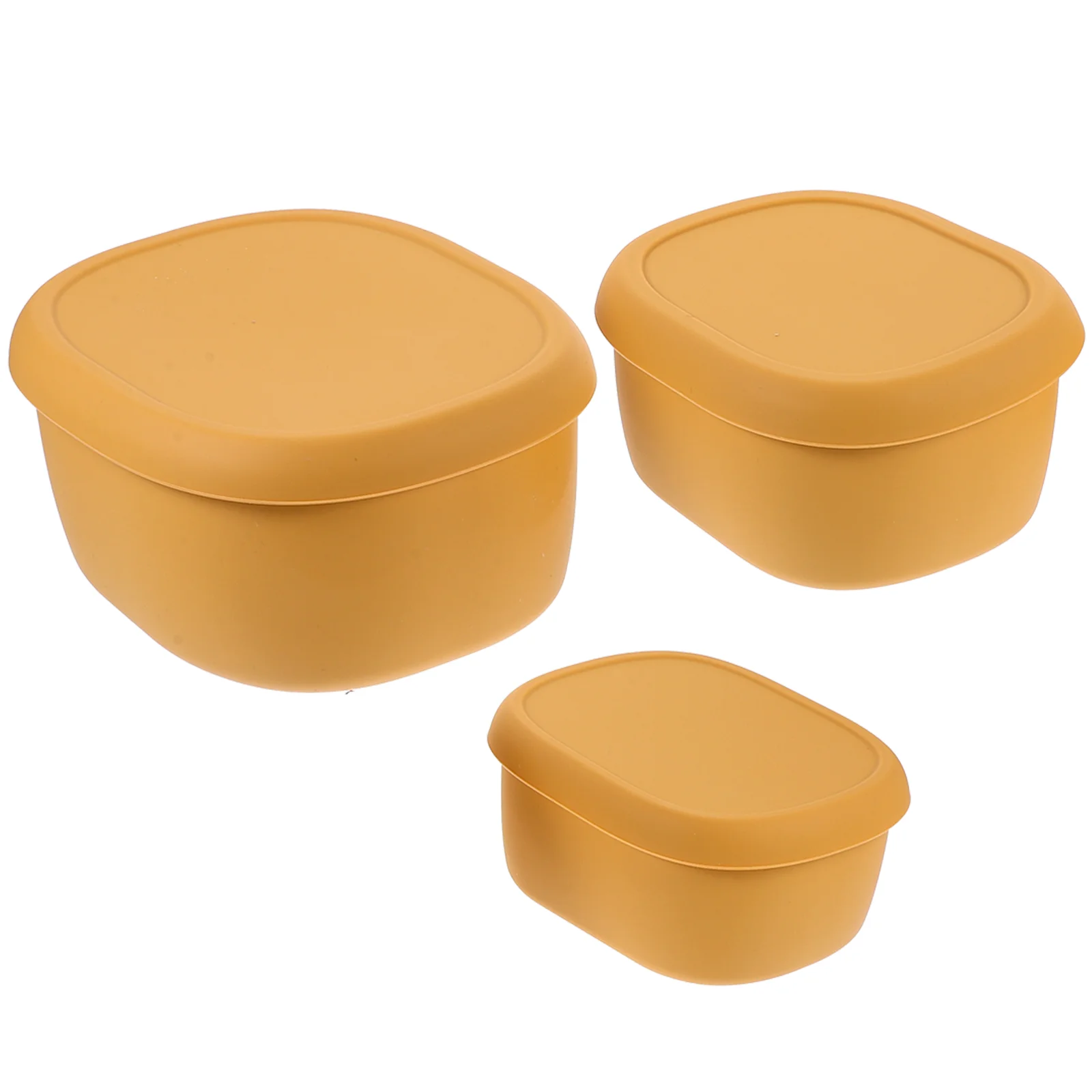 

1 Set Silicone Bento Box Food Storage Containers Refrigerator Preservation Boxes