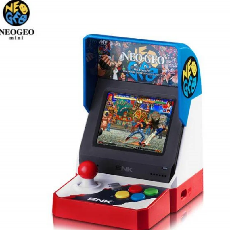 Фото Портативная игровая консоль SNK NEOGEO Mini в стиле ретро, классическая игровая приставка размером с ладонь для любителей игр The King of Fighters №1