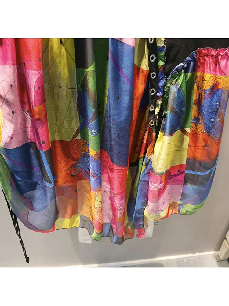 Женское платье в стиле пэчворк XITAO летнее шифоновое большого размера западном