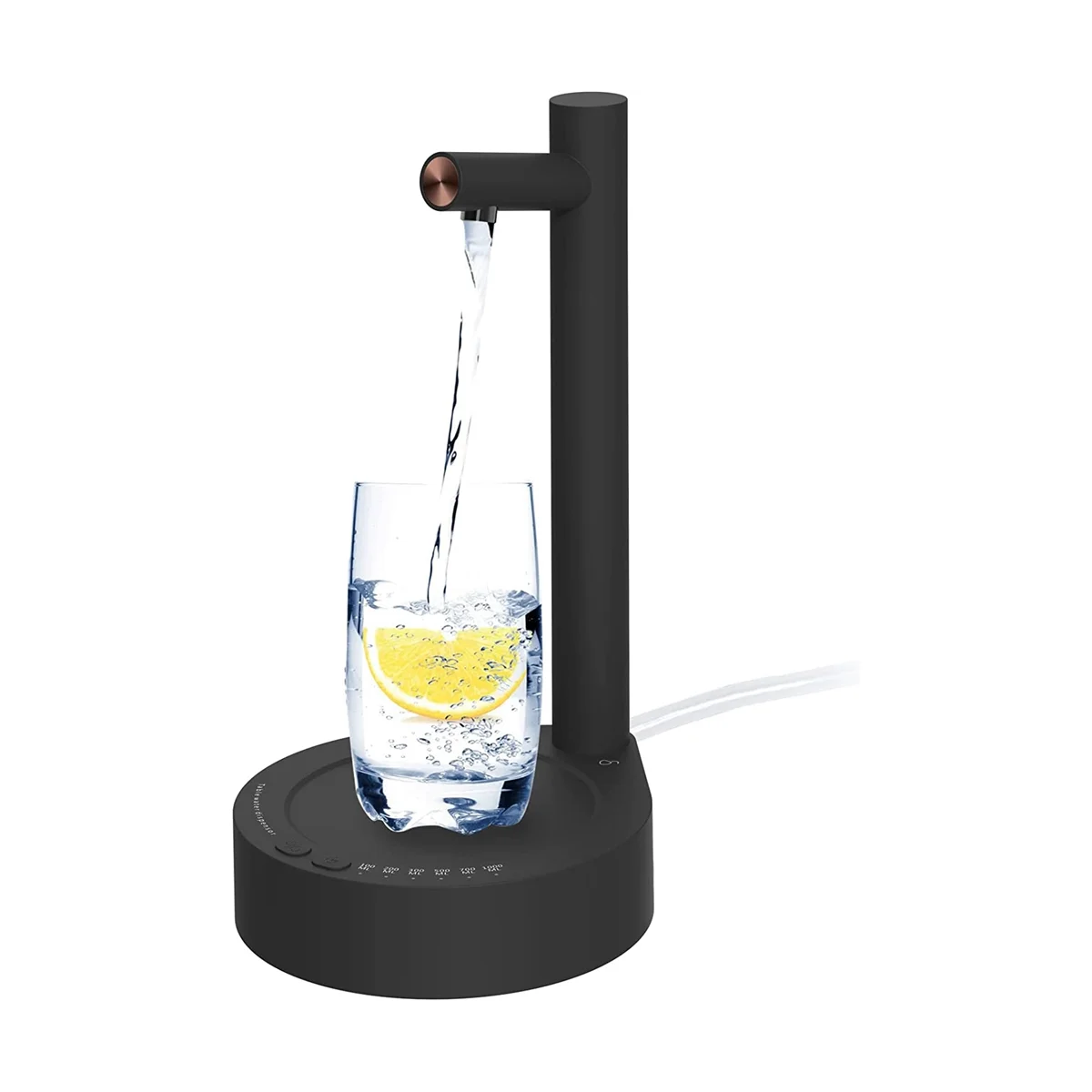 

Desktop Water Dispenser for 5 Gallon Bottle & Universal Bottles, Electric Water Pump Portable USB Charging Black