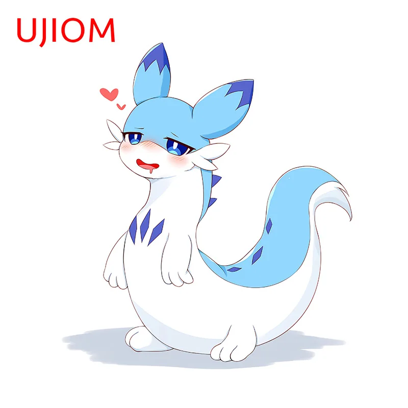 UJIOM 13 см Chibi Palworld аниме меховые наклейки на стену милые для детской комнаты