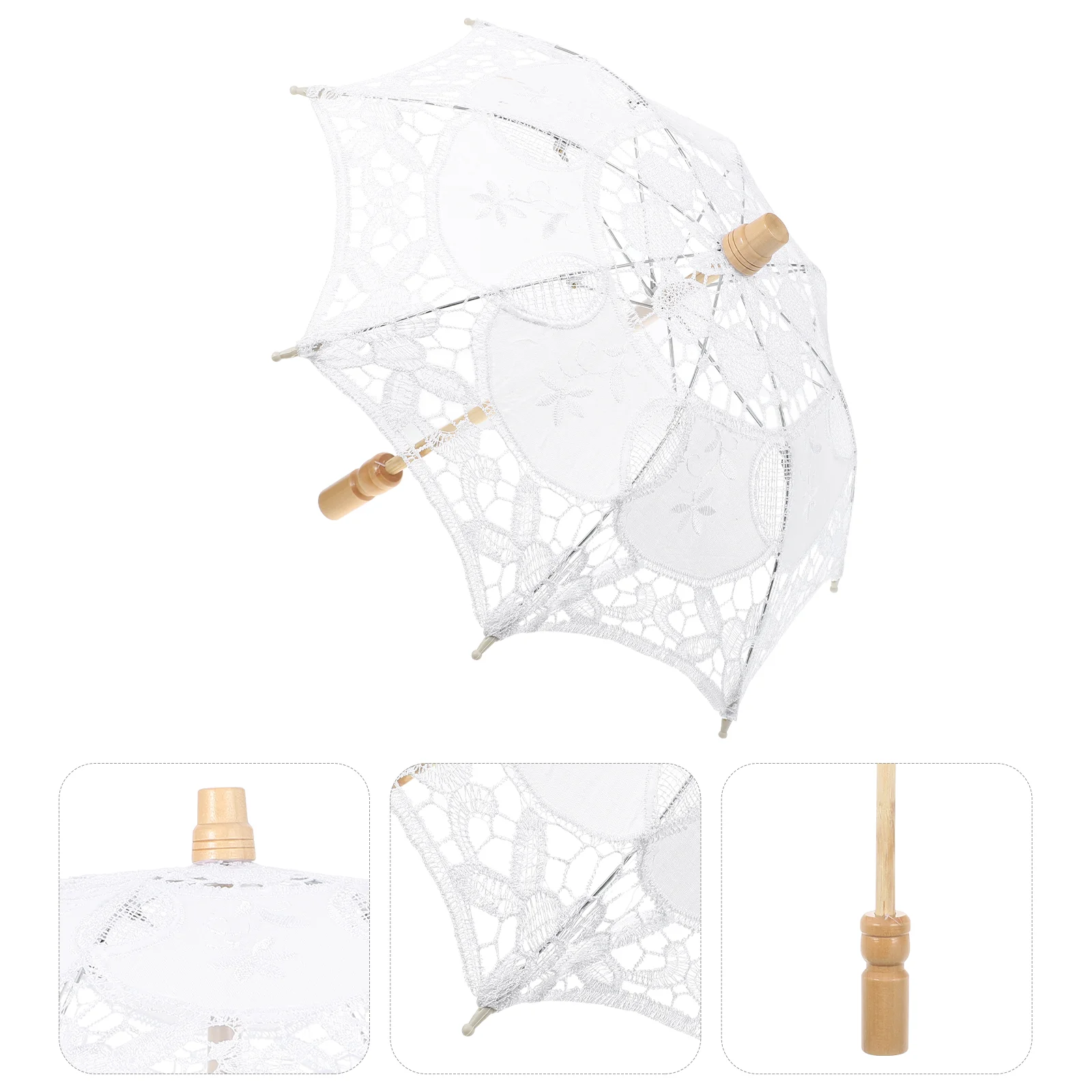 

1PC Practical Durable Portable Creative Lace Umbrella for Party Ornament Home Decor