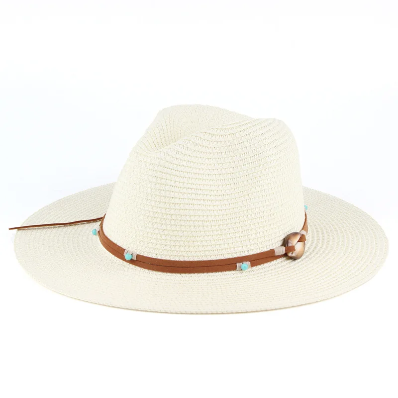 Beach Wide Brim Straw Hat Panama Fedora 