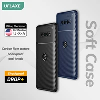 uflaxe original shockproof soft silicone case for xiaomi black shark 4 pro black shark 3 pro carbon fiber back cover casing