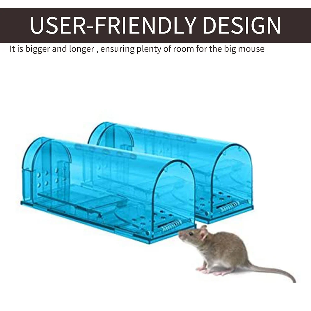 

Ловушка для мыши пластиковая многоразовая, ловушка для мышей, ловушка для насекомых, грызунов, для дома и помещений, 2 шт.