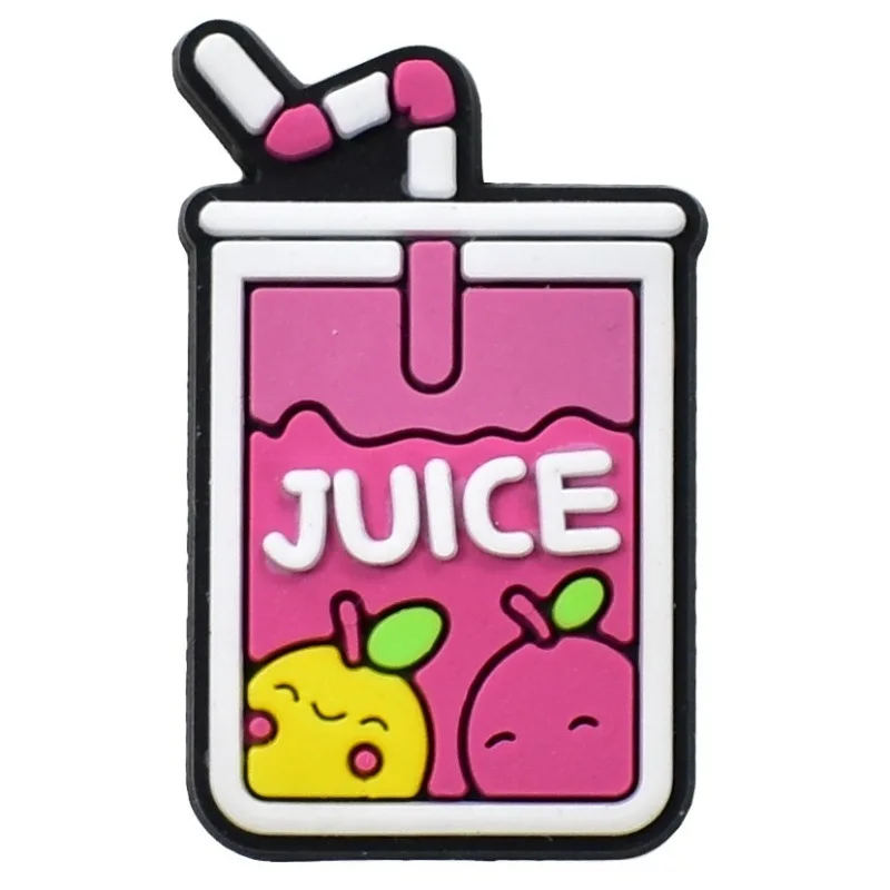 2 шт. ПВХ попкор пицца чай с молоком пряжки для обуви подвески аксессуары