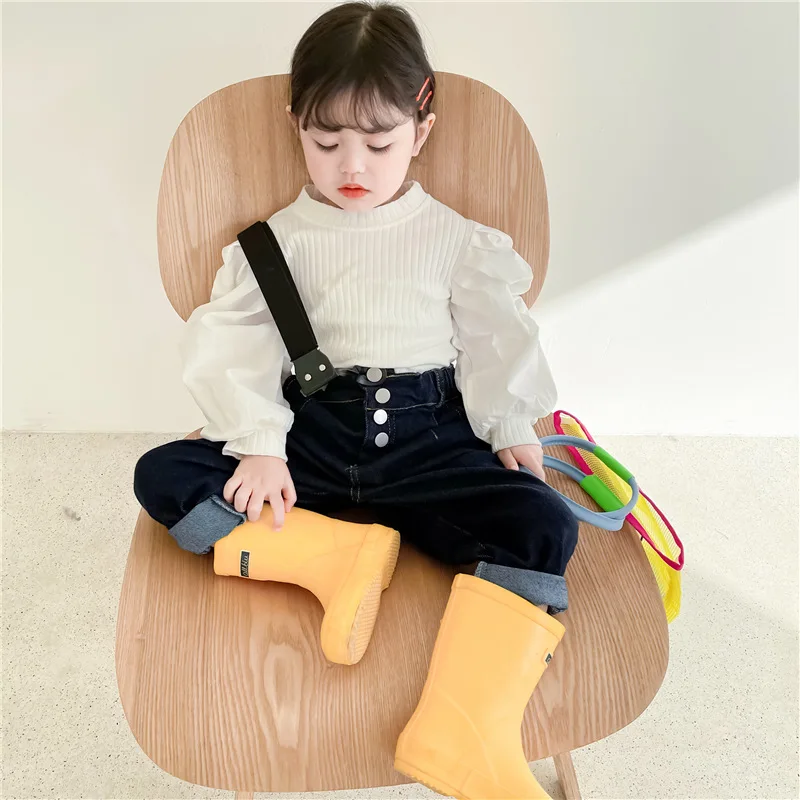 

Baby Denim Overalls Spring Autumn Baby Pants Boys Cute Trousers Korean Style Children's Clothing Trend Girl Overalls
