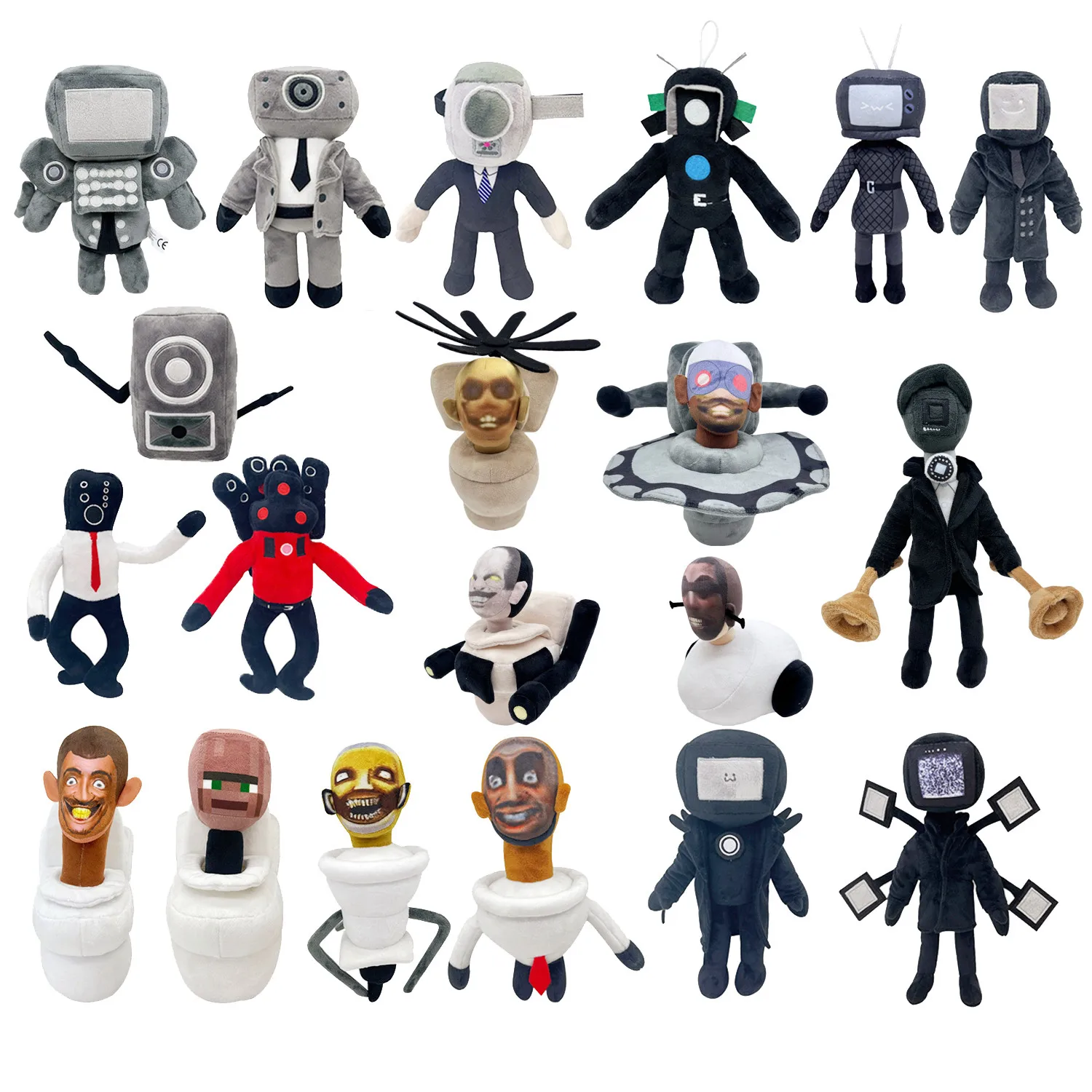 Skibidi плюшевый Туалет Титан ТВ человек ТВ плюш