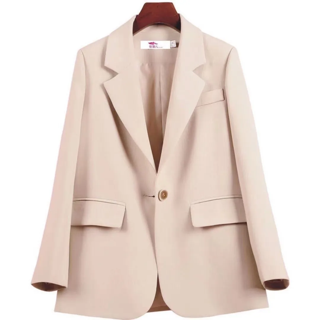 

New Fashion Women Professional British Suit Coat Double Breasted Office Lady Blazers Women Formal Work Wear Sutdernt Black