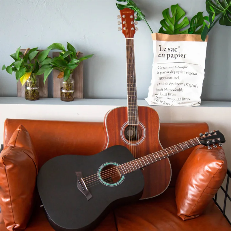 

41 Inch Acoustic Guitars High Quality Wood Kit Portable Professional Fingerboard Guitar Beginner Practice Guitare All for Guitar