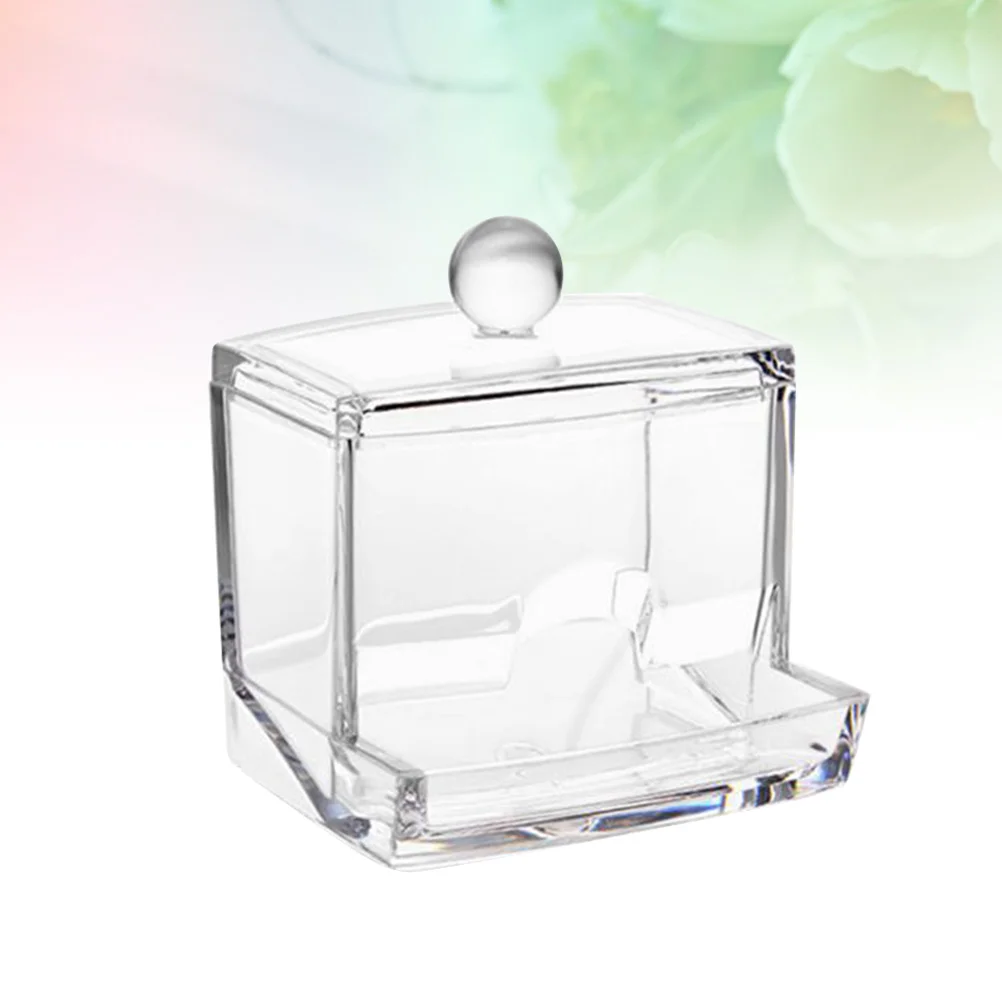 

Toiletry Case Box Swabs Storage Box Cotton Swab Swabs Storage Case Acrylic Swabs Storage Box