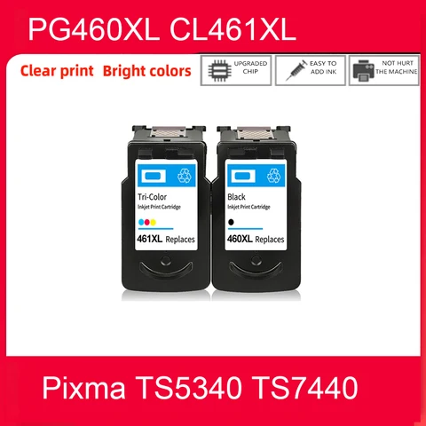 Картридж для принтера Canon PG 460 CL 461 стандартный, совместимый с Canon 460XL 461XL PG460 Pixma TS5340 TS7440